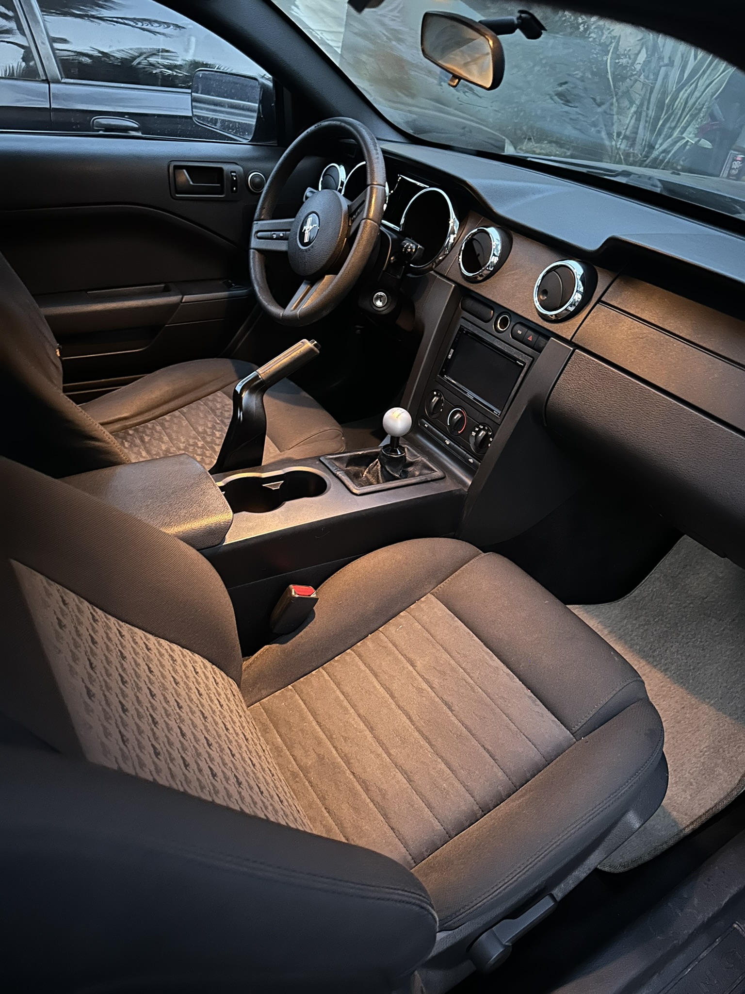 Vehicle interior after detailing